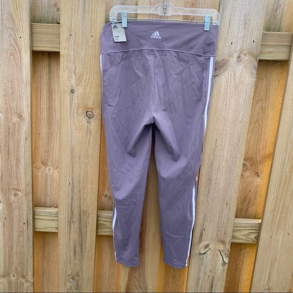 adidas High Waist 7/8 Tight leggings XL Lavender - Picture 10 of 13